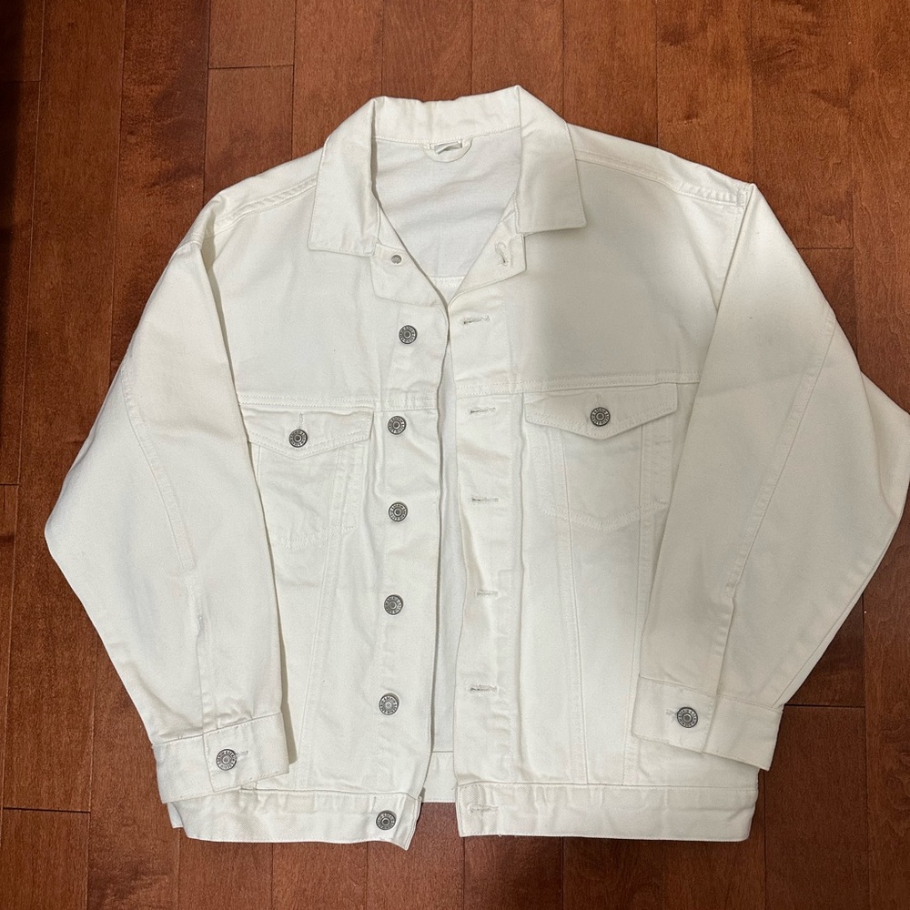 Classic White Denim Jacket